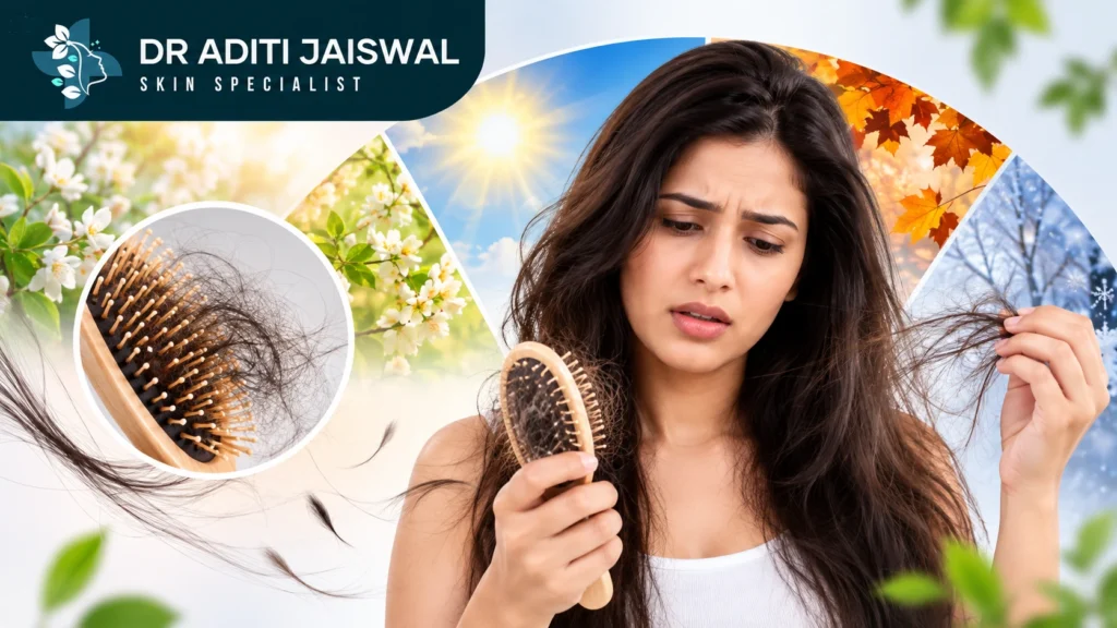 Seasonal hair fall causes